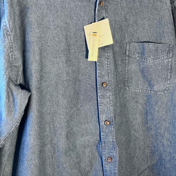 Croft & Barrows Denim button down long sleeve Men’s shirt size XXL NWT - Picture 4 of 5